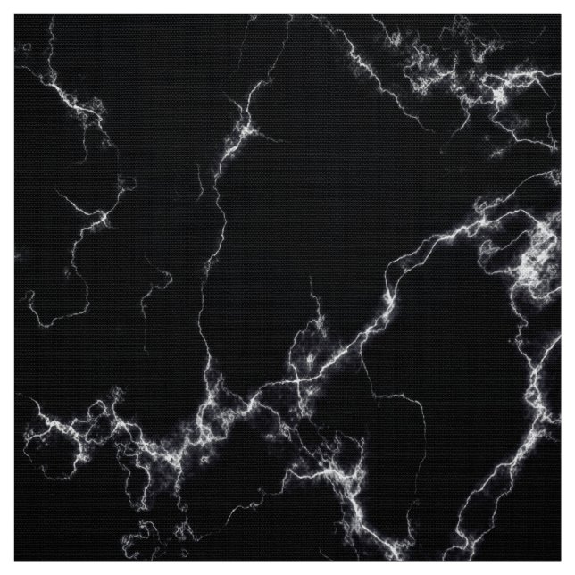 Eleganter Marmorstil4 - Schwarz und Weiß Stoff (Muster)