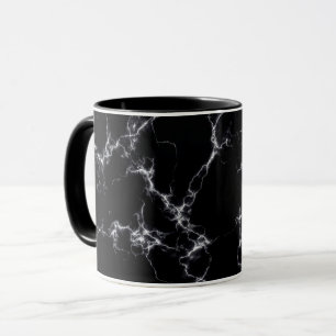 Eleganter Marmorstil4 - Schwarz und Weiß Tasse