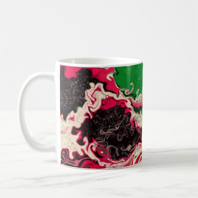 Eleganter Marmorstil. Kaffeetasse (Links)