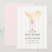Eleganter Martini-Cocktail-Blush-Pink-Hochzeit