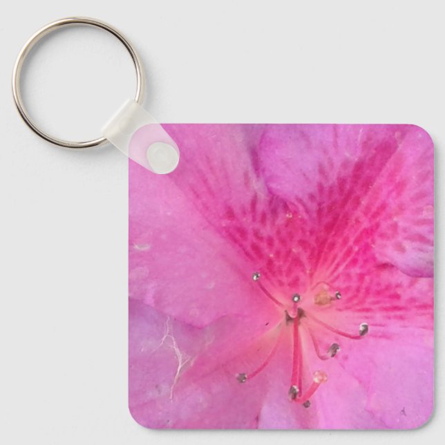 Eleganter Metal Square Schlüsselanhänger (Vorderseite)