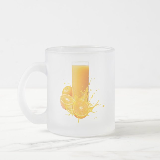 Eleganter Milchglasbecher Mattglastasse (Links)