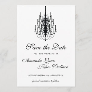 eleganter Minileuchter Save the Date