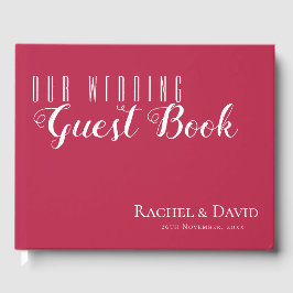 Eleganter Minimal lebten sie glücklich nach der Ho Gästebuch