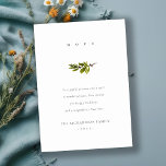 Eleganter Minimal Pine Branch Weihnachtsfest Feiertagskarte<br><div class="desc">Für weitere Anpassungen oder andere passende Artikel kontaktieren Sie mich bitte unter yellowfebstudio@gmail.com</div>