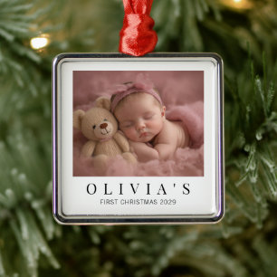 Eleganter minimaler Weihnachtsschmuck für Babys er