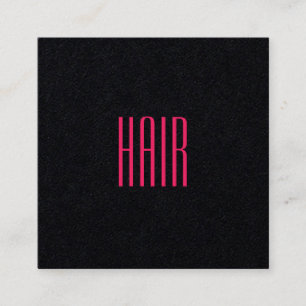 Eleganter Minimalismusschwarzrosa-Duoton Quadratische Visitenkarte