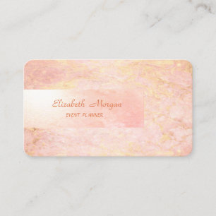 Eleganter Minimalist, Einfach, Rosenmarmor Visitenkarte