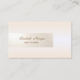 Eleganter Minimalist, Glänzend, Einfach Visitenkarte
