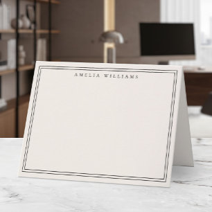 Eleganter minimalist schwarzer und elfenbeinfarben
