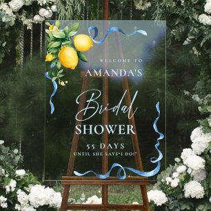 Eleganter Minimalist WELCOME Bridal Dusche Acrylschild