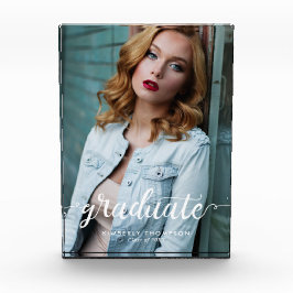 Eleganter Minimalistischer Abschluss Ankündigung M Fotoblock