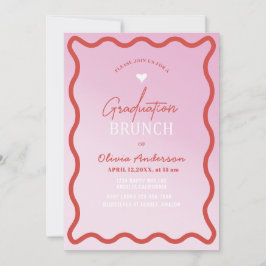 Eleganter, minimalistischer Abschluss-Brunch pi Einladung