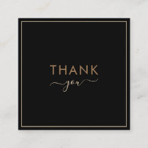 Eleganter Minimalistischer Dank Frame Border Disco