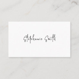 Eleganter Minimalistischer Fotograf Luxe Modern Wh Visitenkarte