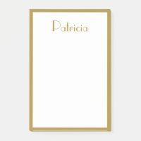 Eleganter Minimalistischer Goldrand und Name