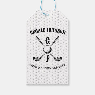 Eleganter Minimalistischer Golf Monogr... Geschenkanhänger