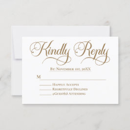 Eleganter minimalistischer islamischer Hochzeitsta RSVP Karte