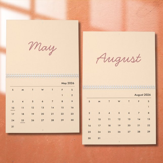 Eleganter minimalistischer Kalender 2026 (Von Creator hochgeladen)