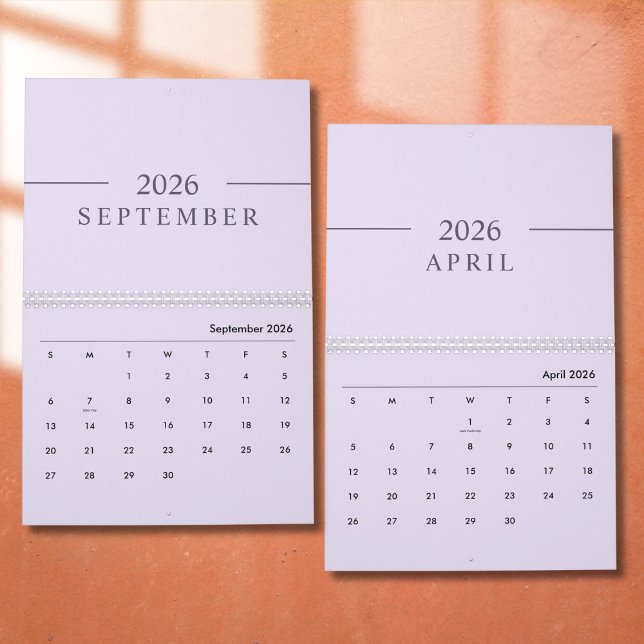 Eleganter minimalistischer Kalender 2026 (Von Creator hochgeladen)