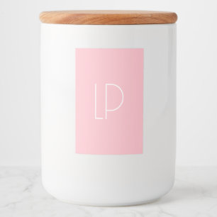 Eleganter minimalistischer moderner Anfangsbuchsta Lebensmitteletikett