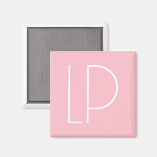 Eleganter minimalistischer moderner Anfangsbuchsta Magnet
