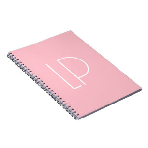 Eleganter minimalistischer moderner Anfangsbuchsta Notizblock