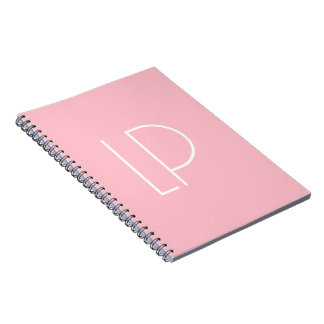 Eleganter minimalistischer moderner Anfangsbuchsta Notizblock