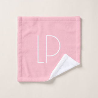 Eleganter minimalistischer moderner Anfangsbuchsta Waschlappen