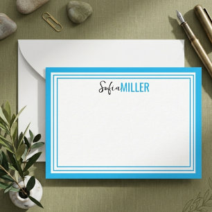 Eleganter minimalistischer Oliven-grüner Zweibordü Mitteilungskarte
