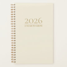 Eleganter Minimalistischer Planer 2025 | Ein Jahr 