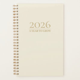 Eleganter Minimalistischer Planer 2025 | Ein Jahr