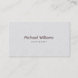 ELEGANTER MINIMALISTISCHER PROFESSIONELLER VISITENKARTE
