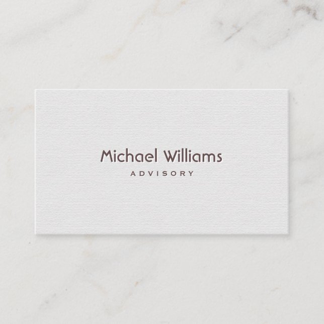 ELEGANTER MINIMALISTISCHER PROFESSIONELLER VISITENKARTE