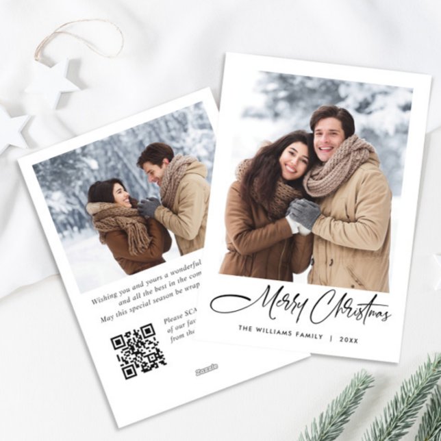 Eleganter Minimalistischer QR-Code für Weihnachten (Von Creator hochgeladen)