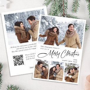 Eleganter Minimalistischer QR-Code für Weihnachten