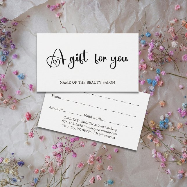 Eleganter Minimalistischer Schwarz-weißer Schönhei (Von Creator hochgeladen)