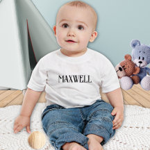 Eleganter minimalistischer schwarzer Familienname