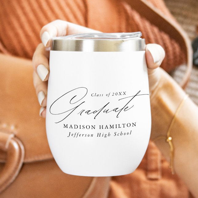 Eleganter Minimalistischer Schwarzer Script-Abschl (Von Creator hochgeladen)