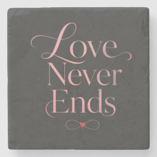 Eleganter minimalistischer Steinuntersetzer "Liebe