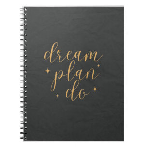 Eleganter Minimalistischer Traumplan Do Organiser Notizblock