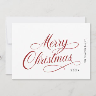 Eleganter Minimalistischer Weihnachtsgrüßcode Feiertagskarte