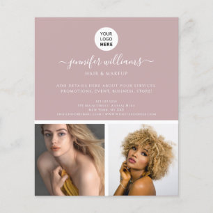 Eleganter minimalistischer Werbeauftritt in modern Flyer