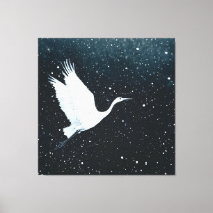 Eleganter Minimalistischer Zen-Kranflug Leinwanddruck