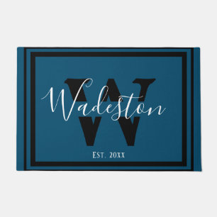 Eleganter Mit Monogramm Brief und Name Doormat Fußmatte