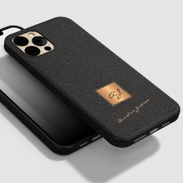 Eleganter mit Monogramm Name des Drehbuchs aus sc Case-Mate iPhone 14 Pro Hülle