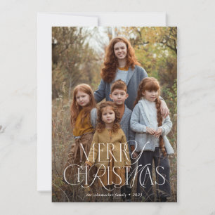 Eleganter Mixed Type Full Foto Frohe Weihnachten