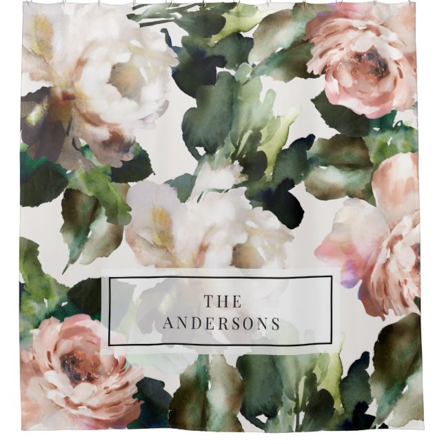 Eleganter, moderner Acrylmaler mit mährenhaftem Gi Duschvorhang (Vorderseite)