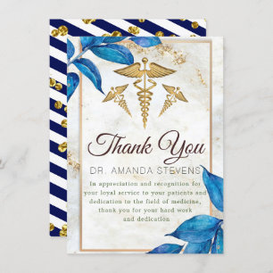 Eleganter moderner Arzt Dankeschön-Karte Dankeskarte