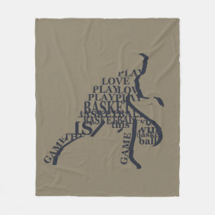 Eleganter moderner Basketballspieler Fleecedecke